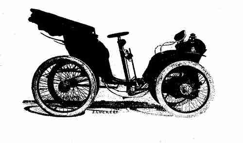 Voiture LATIL, 1901. Traction avant.