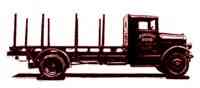 Camion LATIl type GPB3 carrosserie plateau avec ranchers pour transport de bois.