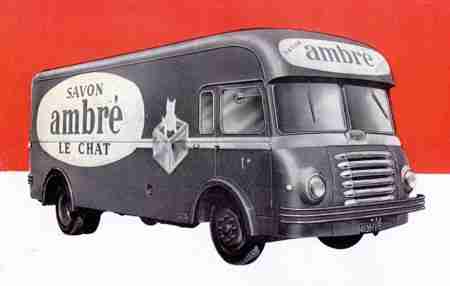Camion LATIL type H14A1B3S, camion de livraisons , SAVON AMBRE LE CHAT.