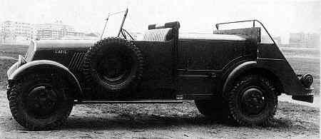 Camionnette LATIL type M 1 BR, treuil de ballon d'aérostation.