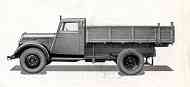 Camionnette LATIL M2B1, plateau ridelles.