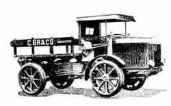 Tracteur LATIL type TAR 5, carrossé en transport de bois ouvrés.